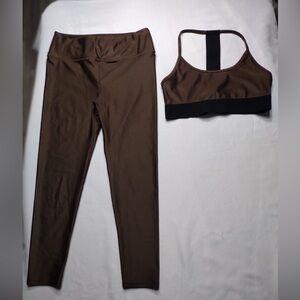 Noli Brown Activewear Set size L pre owned Exellent condition.